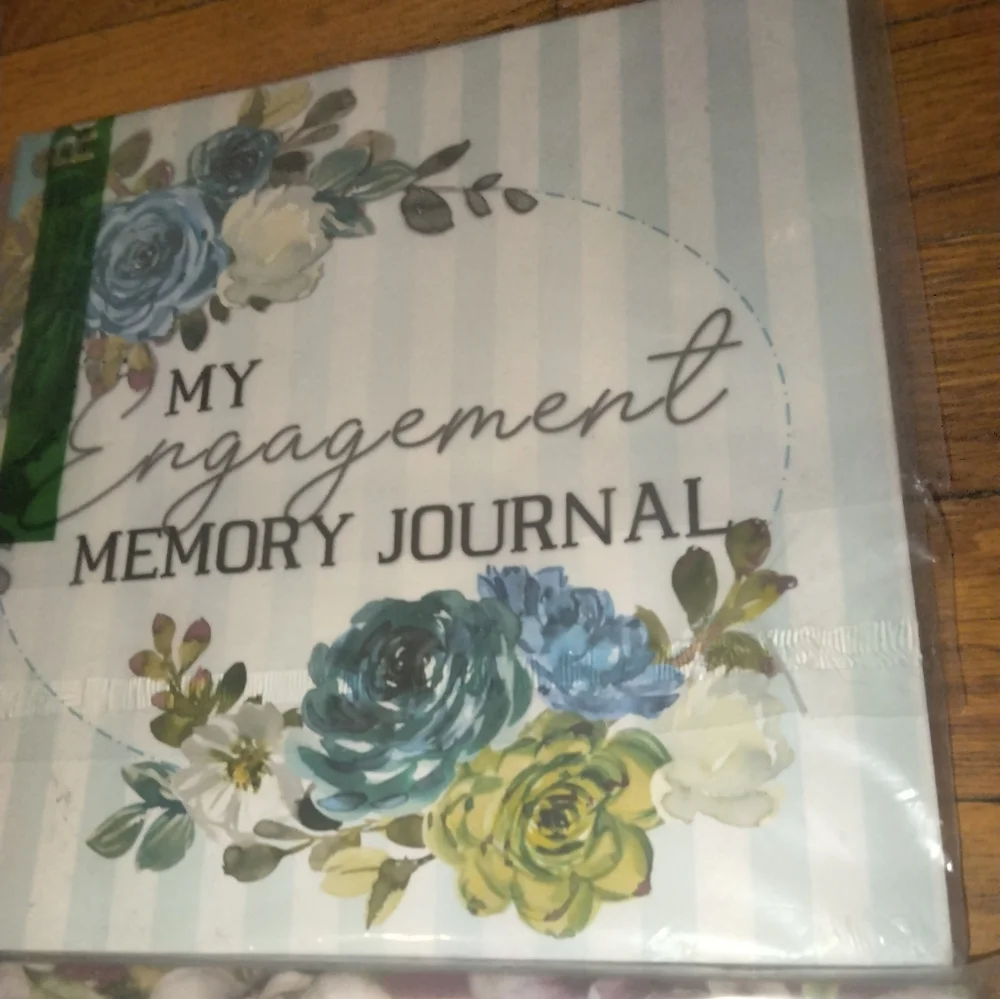 Engagement Memory Journal & Getting Married Memory Journal Bundle Floral Designs